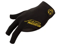 Predator Second Skin Black/Yellow Billiard Glove - Left Hand - Small / Medium