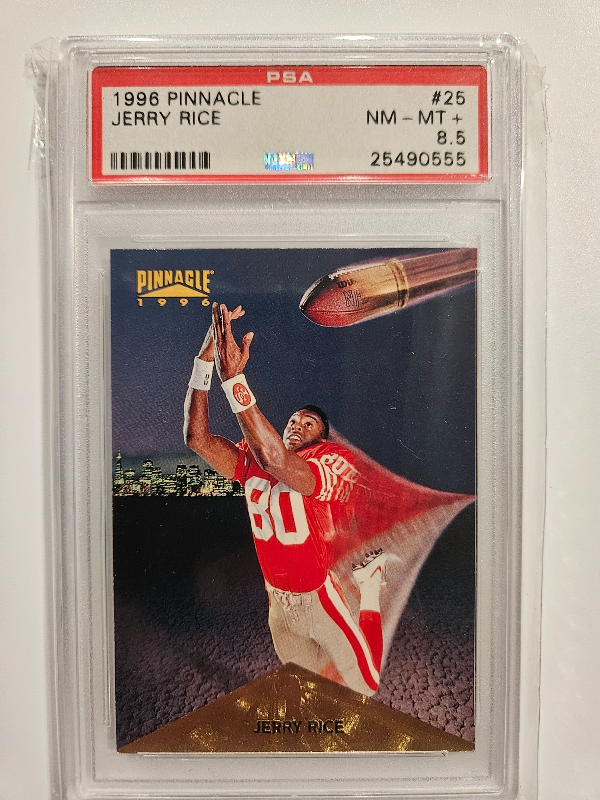 1996 Pinnacle - Jerry Rice #25 1990s insert