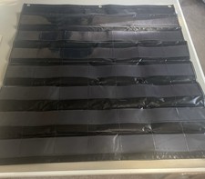 Stylish Classroom Pocket Chart for Calendar Organization XL  Black 41 X 39 1/2