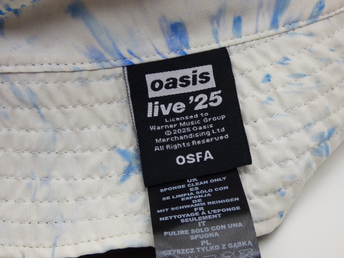 Oasis - Live '25 - Reversible Supersonic TieDye Bucket Hat | eBay