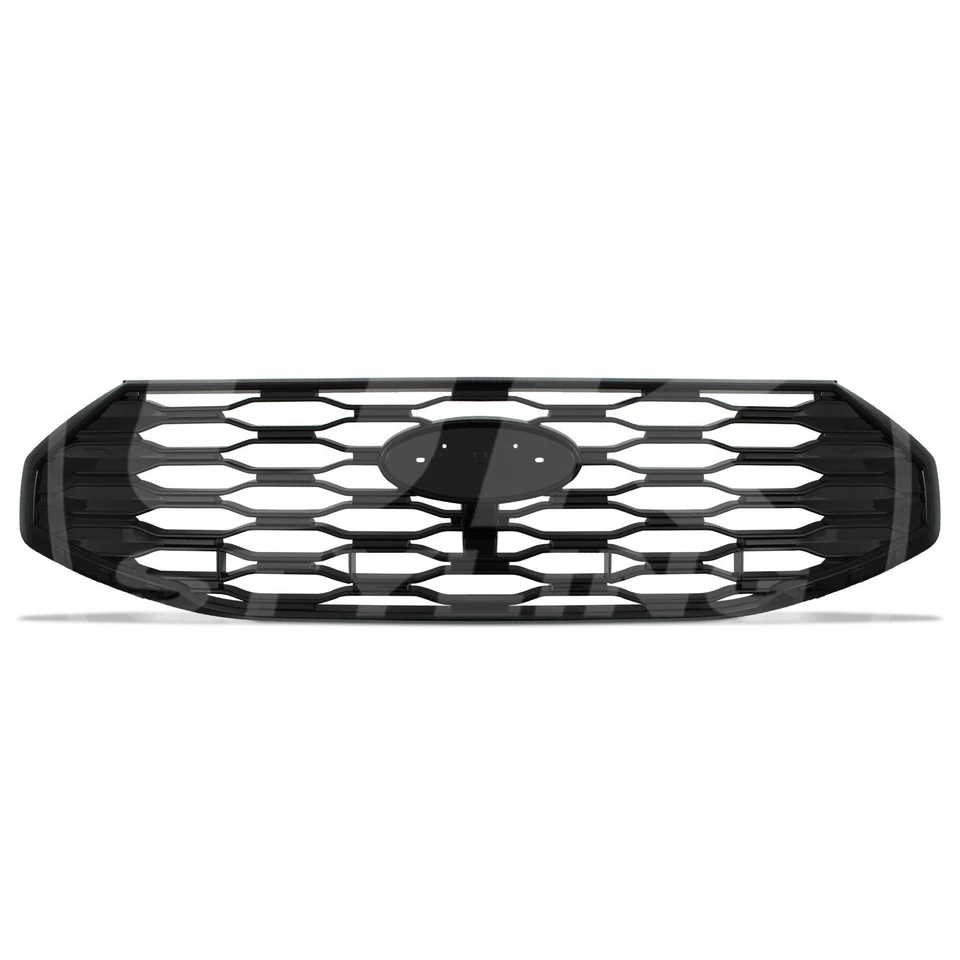 FRONT GRILLE BLACK BUMPER HONEYCOMB GRILL GLOSS FOR FORD TRANSIT CUSTOM MK2 24+