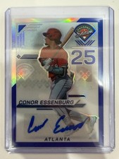 2025 Panini Prospect #121 Conor Essenburg Holo Prospect Ticket Auto Blue /149