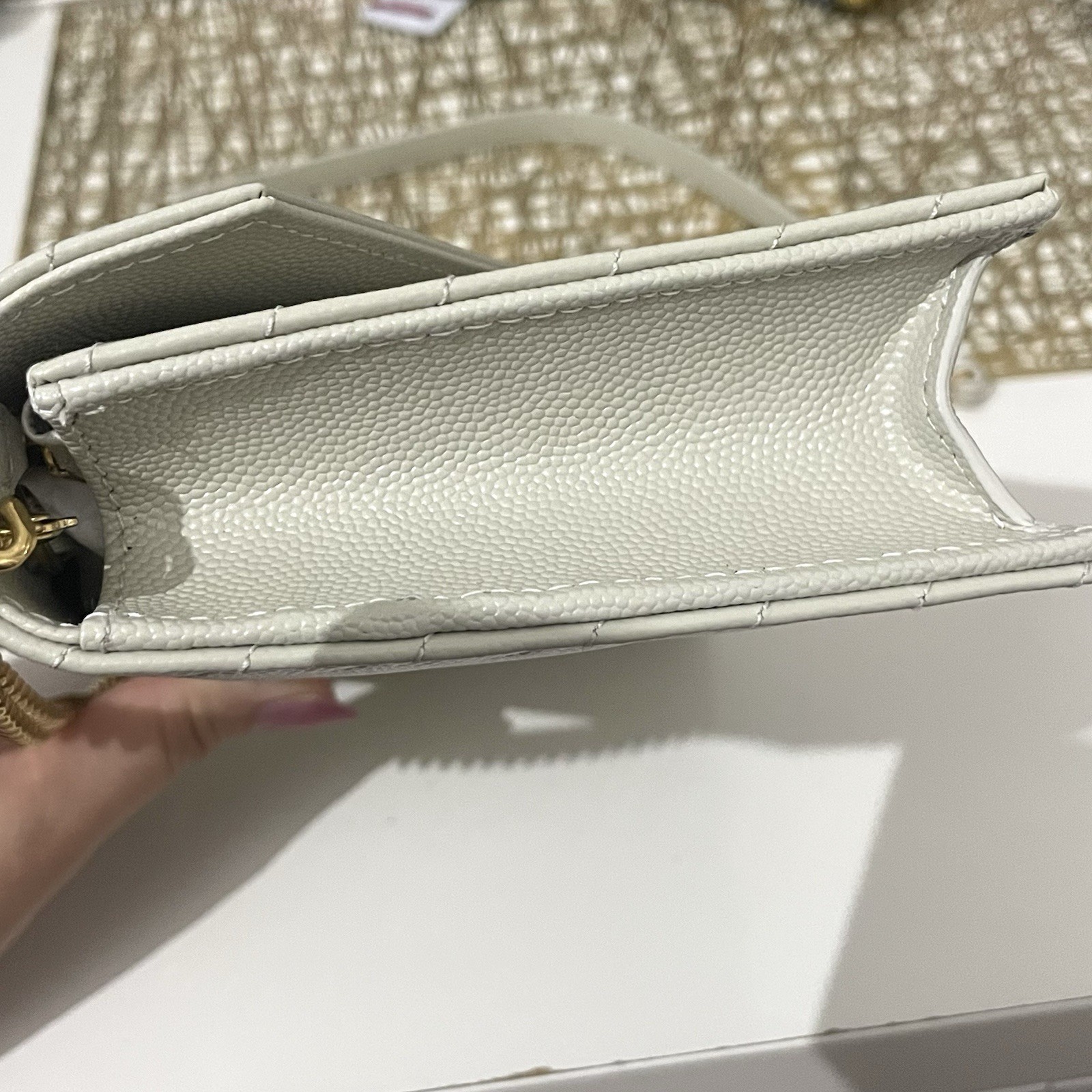 Saint Laurent Cassandra Crossboy Borsa Catena Portafoglio Catena Oro