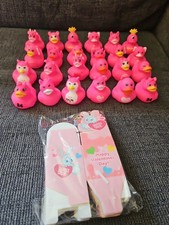 Valentine's Day Rubber Ducks Pink Assorted Ducks Toys Come With Boxs 24pic. A6
