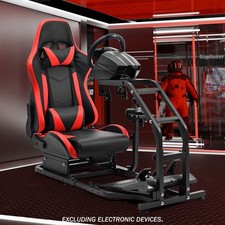 Supllueer Racing Simulator Cockpit Wheel Stand With Seat Fits Logitech G29 G920