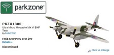 New PKZU1380Ultra Micro Mosquito Mk VI BNF TwinBy PARKZONE Eflite