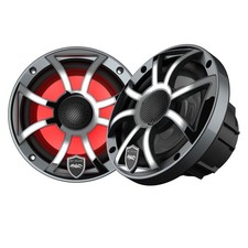 Wet Sounds REVO 6-XSG-SS GunMetal XS Stainless Grill 6.5" Marine LED Speakers