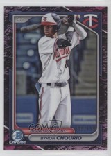 2024 Bowman Draft Chrome Fuchsia Lunar Refractor 135/199 Byron Chourio 04dq