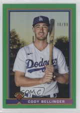 2021 Bowman 1991 Bowman Green Refractor 8/99 Cody Bellinger #91B-CB 4c5