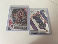 Prizm Draft Austin Reaves RC + Mosaic Dalton Knecht RC LA Lakers