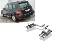 Fox Duplex Sportauspuff Mercedes GLK X204 2x106x71mm oval eingerollt