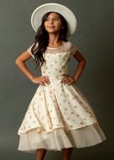 Joyfolie Annalise Dress Cream Little Girls Size 3 Elegant Party Dress