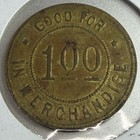 Kansas, Hanover, Wm. J. Schwartz Store Brass $1.00 Merchandise Token 121223 — photo 2