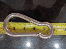 SAIL BOAT LARGE SNAP CLIP,MFG BY INOX ,S/S 4 5/16 X '',5/16'' THICK HEAVY DUTY.