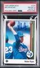 1989 Upper Deck NOLAN RYAN w/Football #774 Signed AUTOGRAPHED PSA DNA 8 AUTO 10