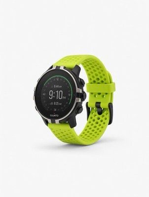 Suunto Spartan Sport Baro, Stainless Steel Case, Neon Green Unisex Wristband