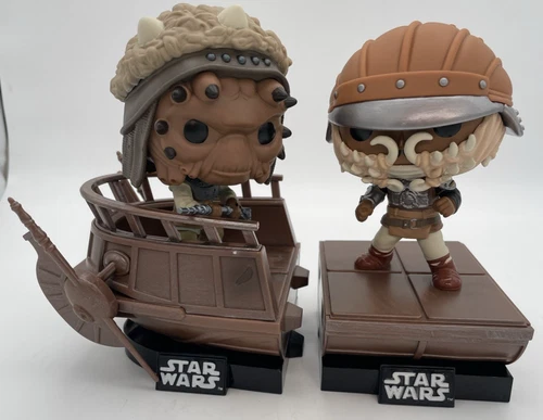 Star Wars Return of Jedi Jabba's Skiff Funko Pop Set of 2 #621/622 Lando Nikto