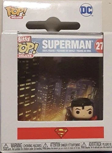 Funko Bitty Pop Deluxe DC Comics Superman Collectible Mini Vinyl Figure NIB