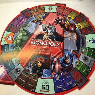MONOPOLY MARVEL AVENGERS/モノポリー アベンジャーズ Monopoly: Marvel Avengers Edition Board Game REPLACEMENTS