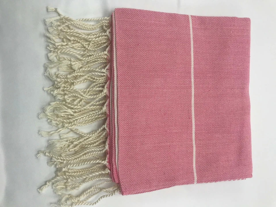 Toalla turca Peshtemal: toalla de playa y baño de secado rápido, manta, spa hammam de algodón Foto 4 de 4