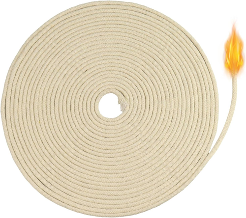 32.8 Ft Oil Lamp Wicks, round Cotton Replacement Wicks, Braided round Candle Wic