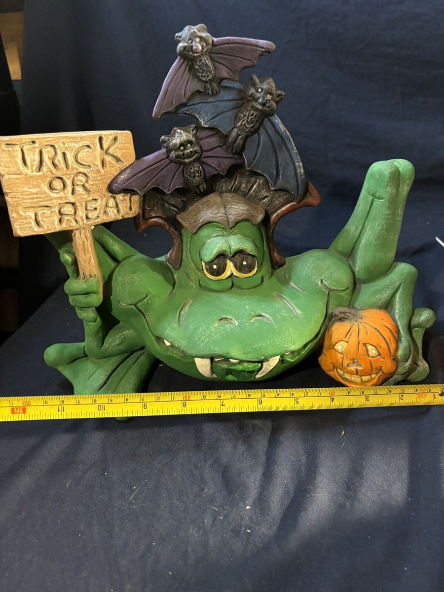 Vintage Halloween Ceramic Vampire Frog Trick Or Treat | eBay