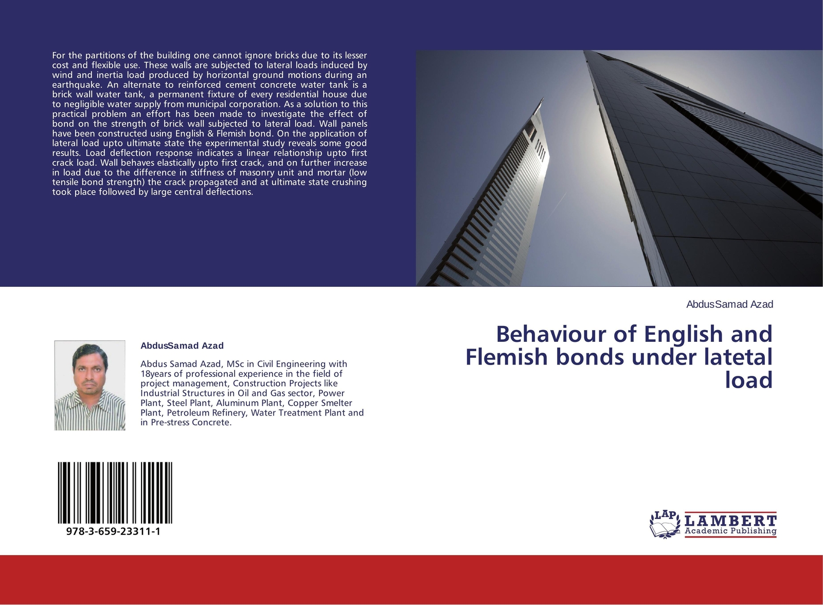 Thumbnail - Abdussamad Azad | Behaviour Of English And Flemish Bonds Under Latetal