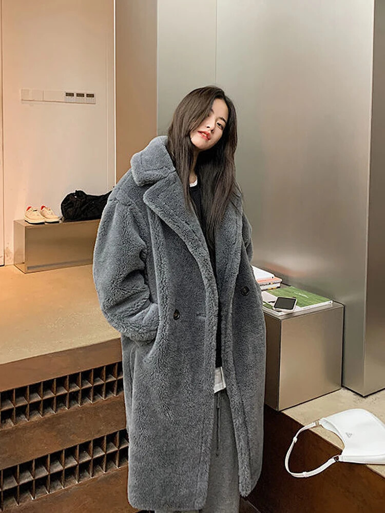 ジャケット・アウター moripon. Teddy long coat / grey moripon. Teddy long coat / grey