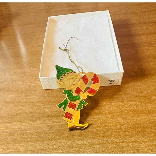 Vintage 24k plated Christmas ornament - Picture 2 of 9