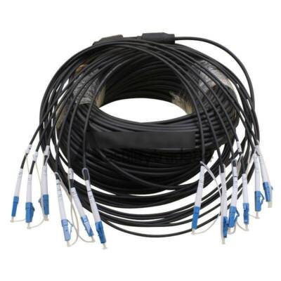 100M Lc-Lc UPC Sm 6 Strand Armored Feld TPU Optisch Patch Kabel Optisch Pullover