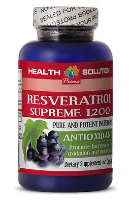 skin care - acne treatment - RESVERATROL SUPREME 1200mg - 1 bottle