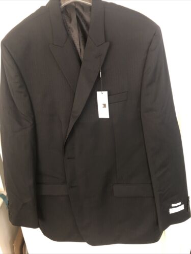 Michael Stratham Classic Fit  Mens Size 54 Long Black Suit Coat Retail$ 275 New - Picture 1 of 7