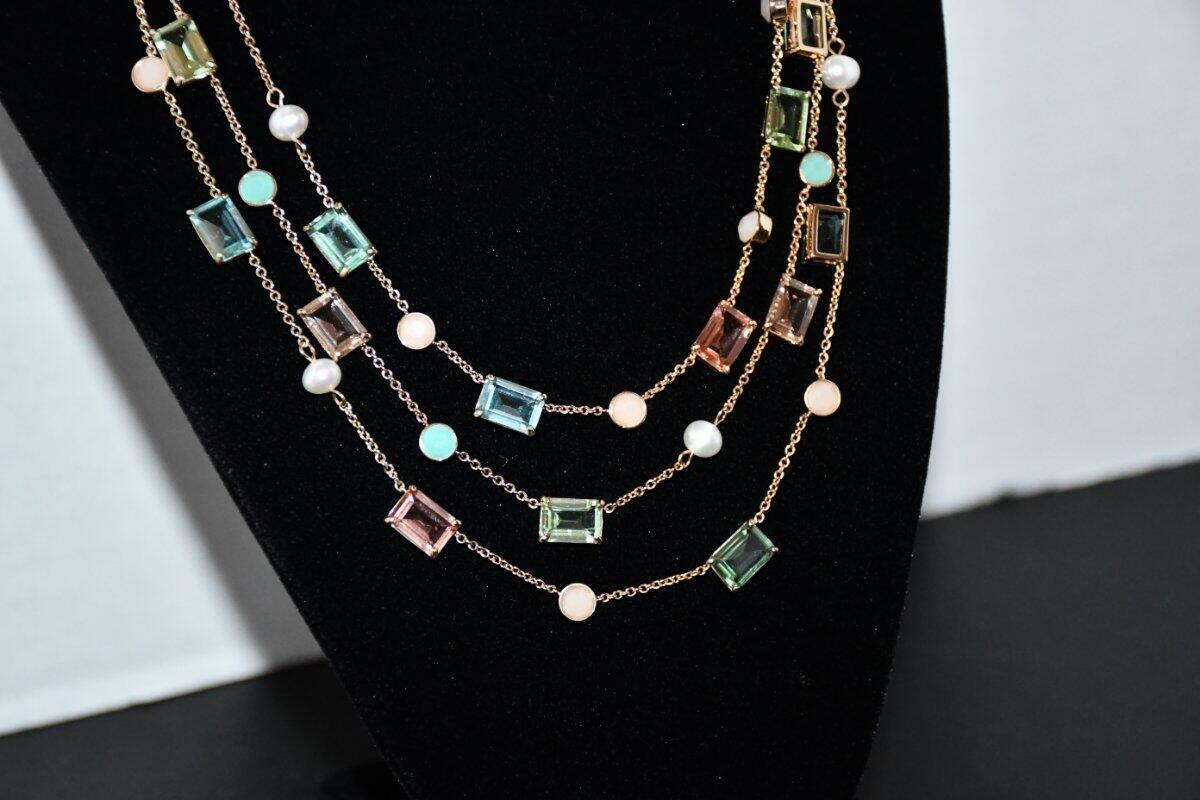 Lauren Ralph Lauren Short Multi Row Necklace #60550023-Z01