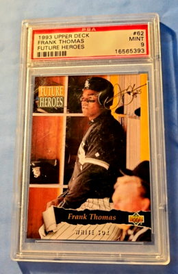 1993 UPPER DECK #62 FRANK THOMAS FUTURE HEROES PSA 8 NM-MT