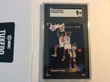 SHAQUILLE O'NEAL SHAQ 1992 UPPER DECK #1 NBA DRAFT PICK ROOKIE RC SP SGC 9 Mint