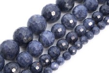 Genuine Natural Myanmar Sapphire Grade AA Micro Faceted Round Beads 6-7/7MM