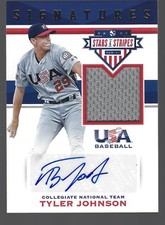 2017 USA Stars & Stripes Material Signatures #5 Tyler Johnson 262/299 