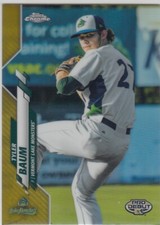 2020 Topps CHROME Pro Debut TYLER BAUM Gold Refractor 1st #162 Athletics 17/75