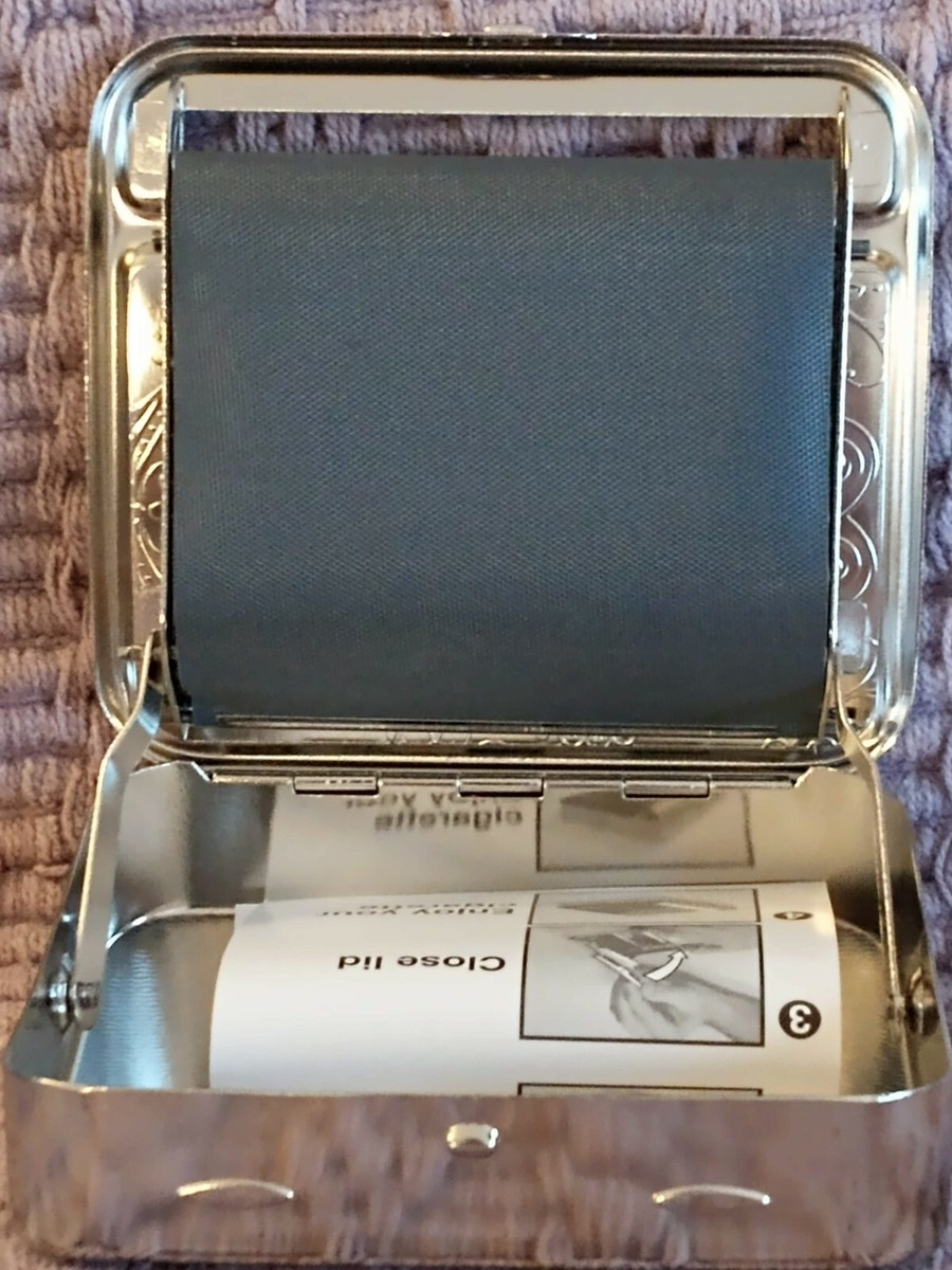 stainless steel cigarette case Leatherette & Stainless Steel Cigarette Case/ Card Holder