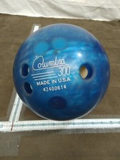 Columbia 300 Bowling Ball 10 lbs blue swirl made in usa 4Z400614