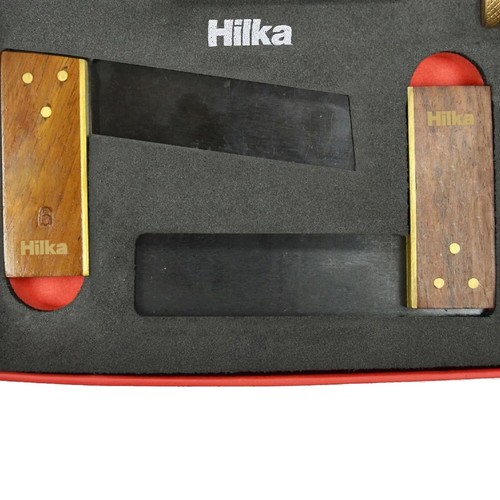 Hilka 4Pcs Miniature Woodworking Tool Set in PU Tray Model Woodworkers Kit - Picture 2 of 8