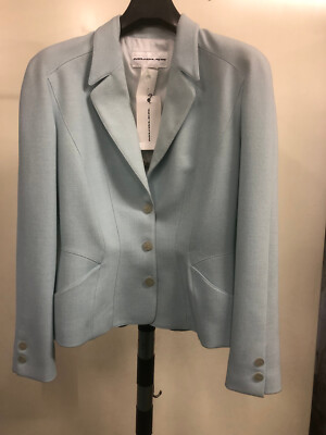 Mugler Damen Kurzjacke himmelblau Gr. 42 französisch-46 italienisch