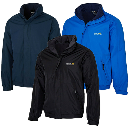 Regatta Dover Mens Hooded Fleece Lined Waterproof Jacket Rain Coat RRP £70 Regatta Dover Mens Hooded Fleece Lined Waterproof Jacket Rain Coat RRP £70