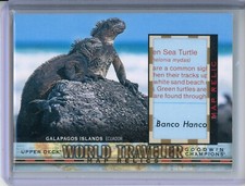 2018 Upper Deck Goodwin Champions Galapagos Islands WT-82 World Traveler Map