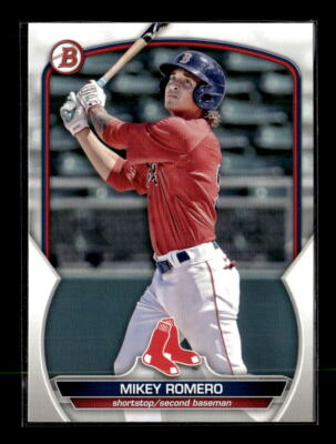 2023 Bowman Draft Paper Mikey Romero Boston Red Sox #BD-58 5 Card Lot