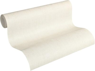 A.S. Création Tapete Vlies Borneo 32262-2 Meliert Creme Silber Metallic Uni