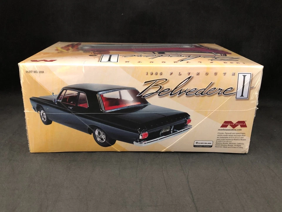 Moebius Models 1965 Plymouth Belvedere I - 1:25 Scale Plastic Model Kit 1218 - Image 4 of 4
