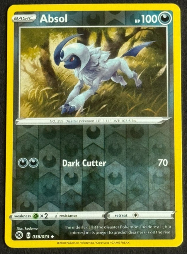Absol Champion's Path #38/73 Pokemon Reverse Holo