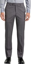 Kenneth Cole Men's Slim Suit Separate Dress Pants 52 NWT Gray Wool Unfinished