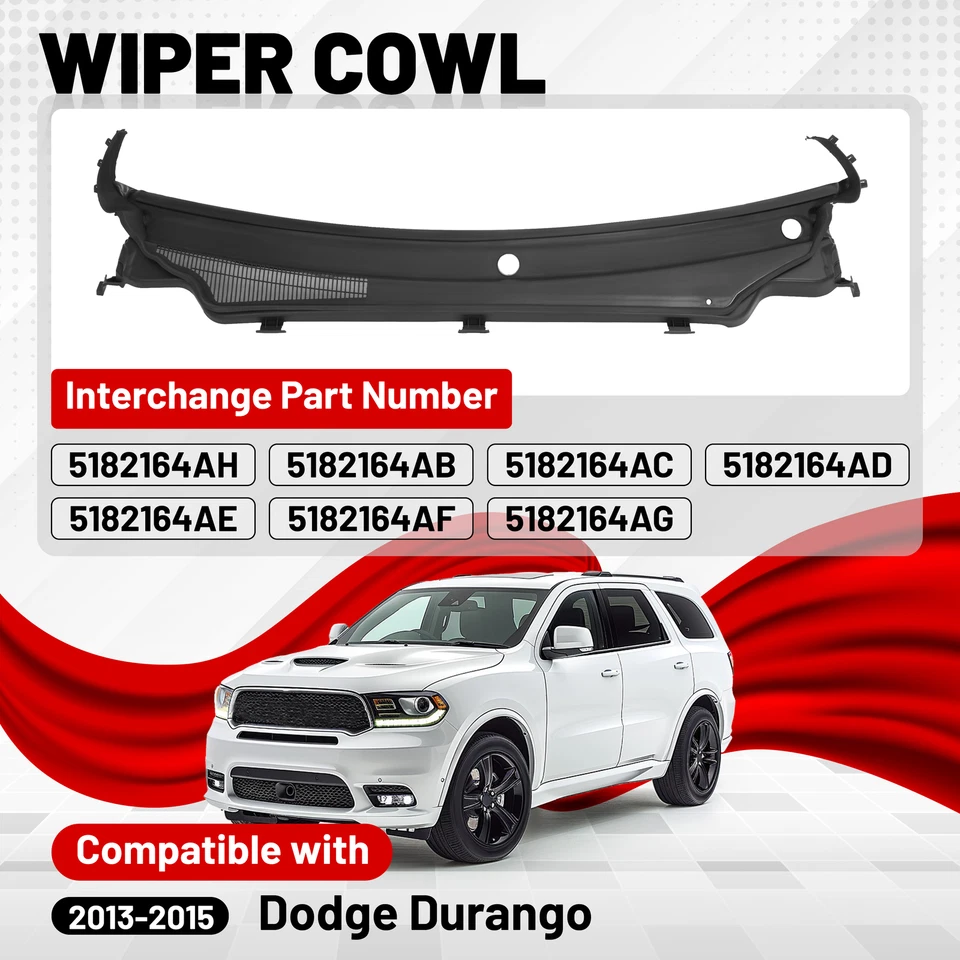 Front Windshield Wiper Cowl Panel Vent Fits Dodge Durango 2013-2015 #5182164AH Foto 2 de 4